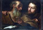 欧洲12-19世纪油画二_BERNINI, Gian Lorenzo -portrait- Saint Andrew and Saint Thomas